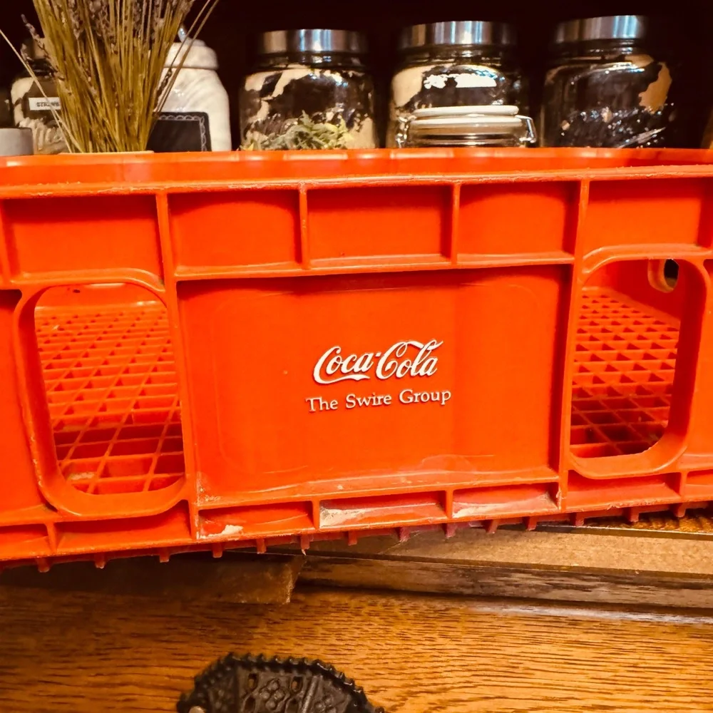Coca-Cola The Swire Group Plastic Bright Red Vintage Storage Crate